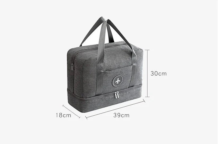 Premium waterproof shoe bag with zippered interior pocket, breathable design, and versatile for various occasions