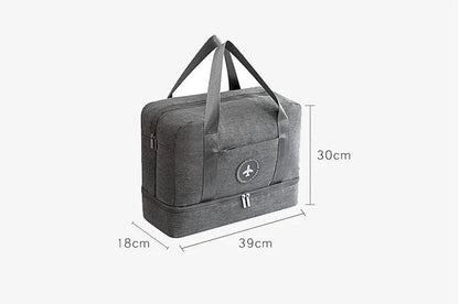 Premium waterproof shoe bag with zippered interior pocket, breathable design, and versatile for various occasions