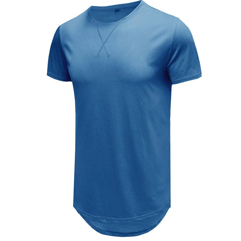 Men's slim fit short-sleeved cotton t-shirt in Army Green colour, showing front view.