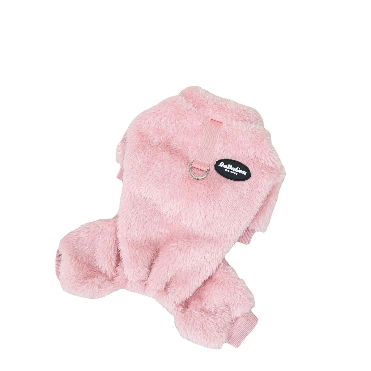 Small dog four-leg coral fleece coat in brown, pink or gray, sizes S to XXL