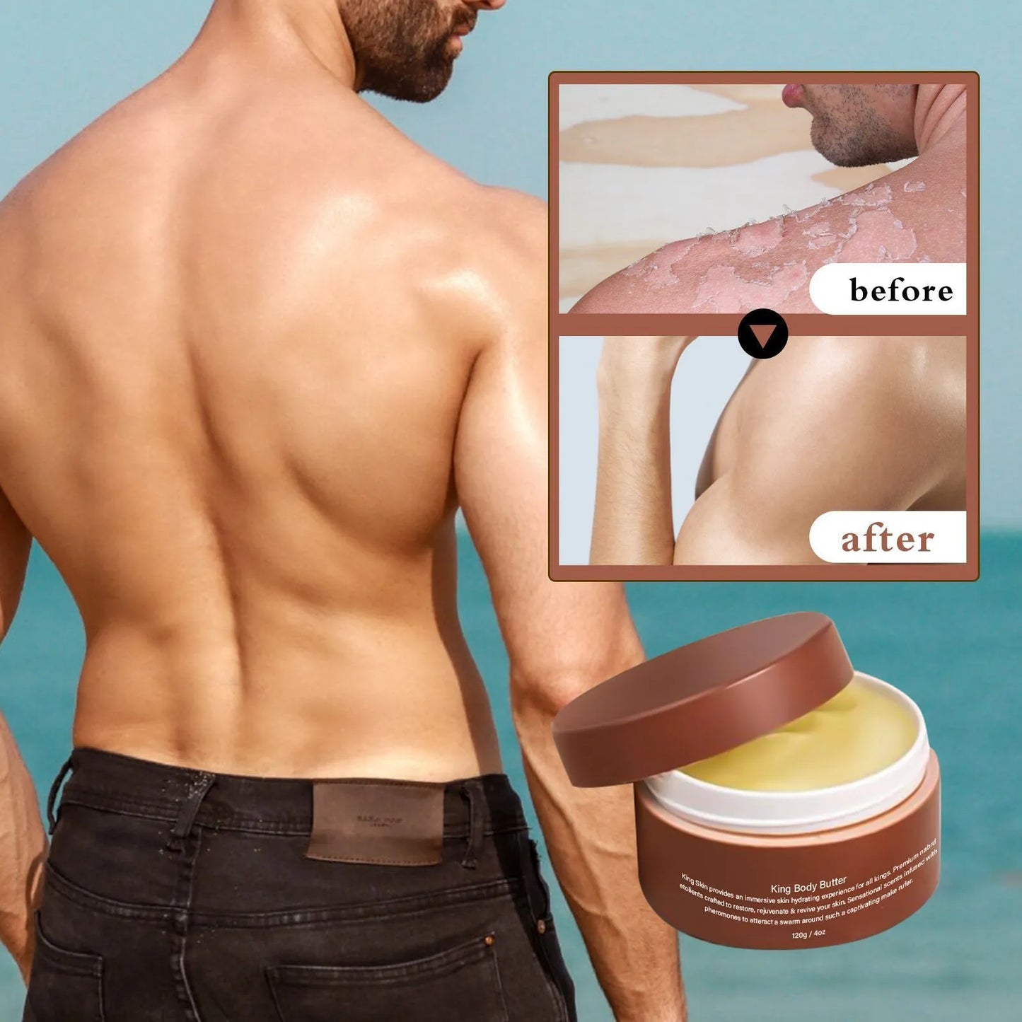 Gulong Body Moisturizer cream tube with 120g net content for dry skin relief.