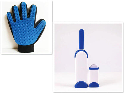 Versatile pet grooming brush and comb set with various color options, designed for efficient removal of loose hair and debris, maintaining a healthy coat for your furry friend.