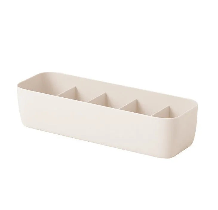 PP plastic drawer organiser box for socks and underwear storage in apricot colour