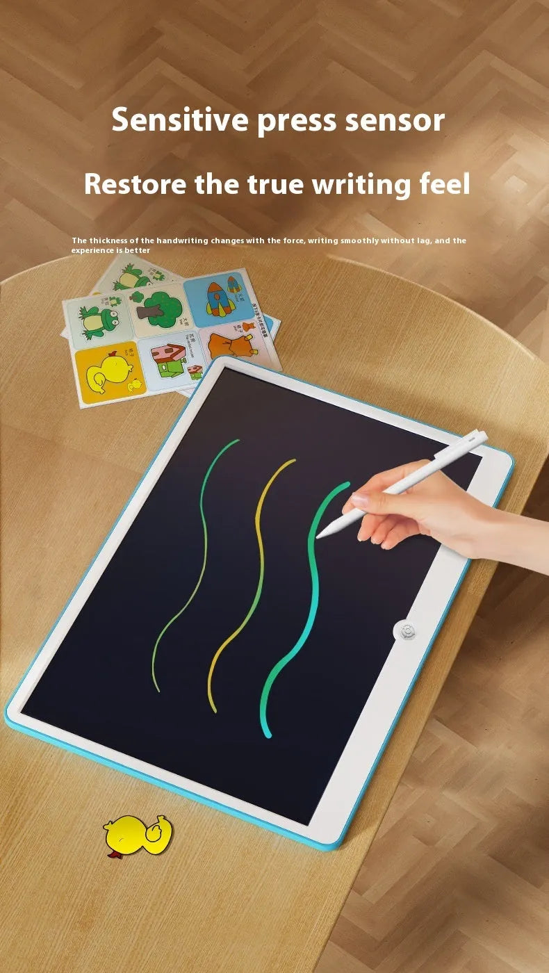 19-inch LCD drawing board for children with pressure-sensitive stylus and rechargeable battery