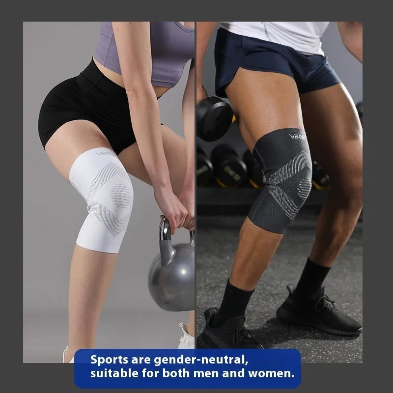 Knee Pad for Sports Running Badminton Skipping Rope Adults Polyester Fibre Sizes M L XL Black Blue Dark Grey Navy Pink White Protective Knee Support