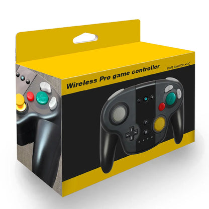 Black wireless Bluetooth gamepad for Nintendo Switch and PC with NFC function