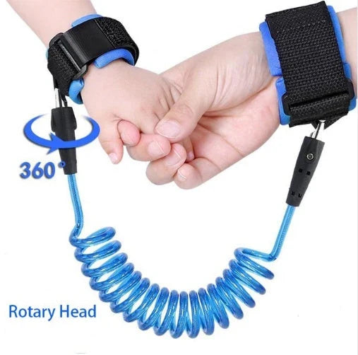 Child Safety Wristband Leash with 360-degree Swivel Head and Breathable Fabric