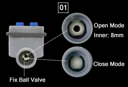 Automatic garden watering timer device with display and faucet connection