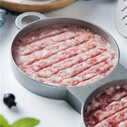 Aluminium alloy round burger press for making uniform meat patties