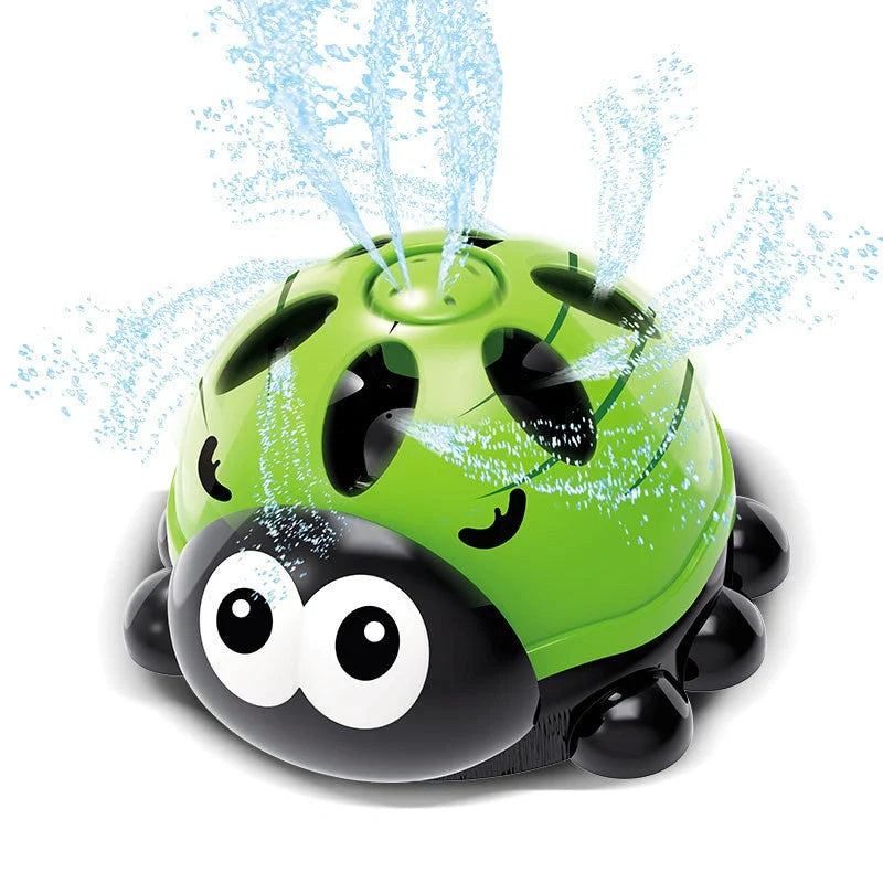 Cartoon Sprinkler Water Toy for baby summer play with rotating water spray