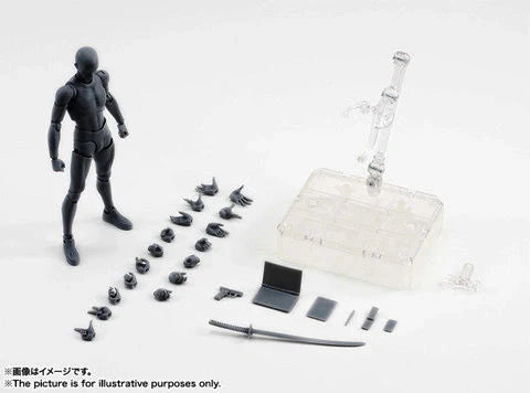 Articulated artist mannequin kit with interchangeable hands and accessories