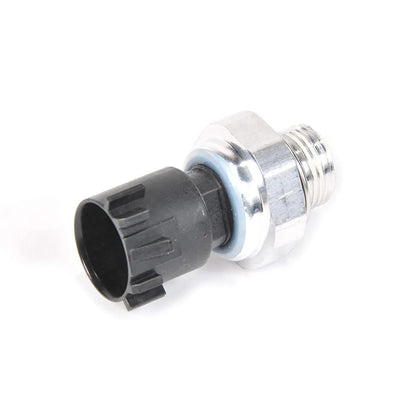 Silver coloured automobile fuel pressure sensor for petrol engines