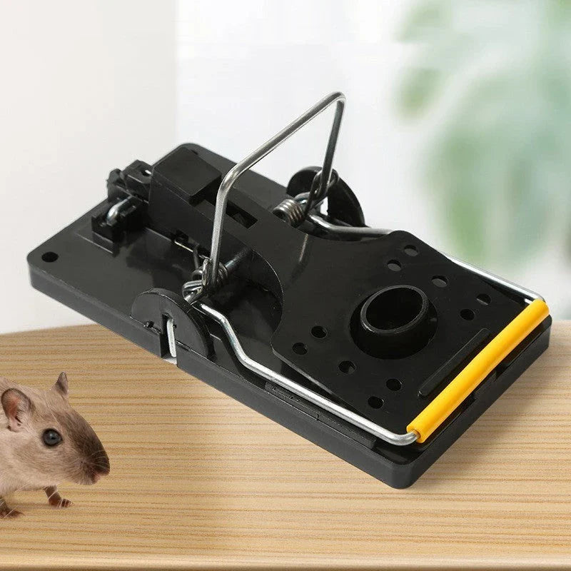 Reusable mouse traps with powerful spring mechanism for effective, humane rodent control in the home