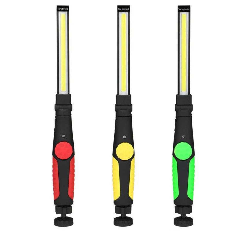 Versatile Magnetic LED Work Light with Portable Lantern, Rechargeable, and Rotating Light Bar for Car Repair, Camping, and DIY Projects