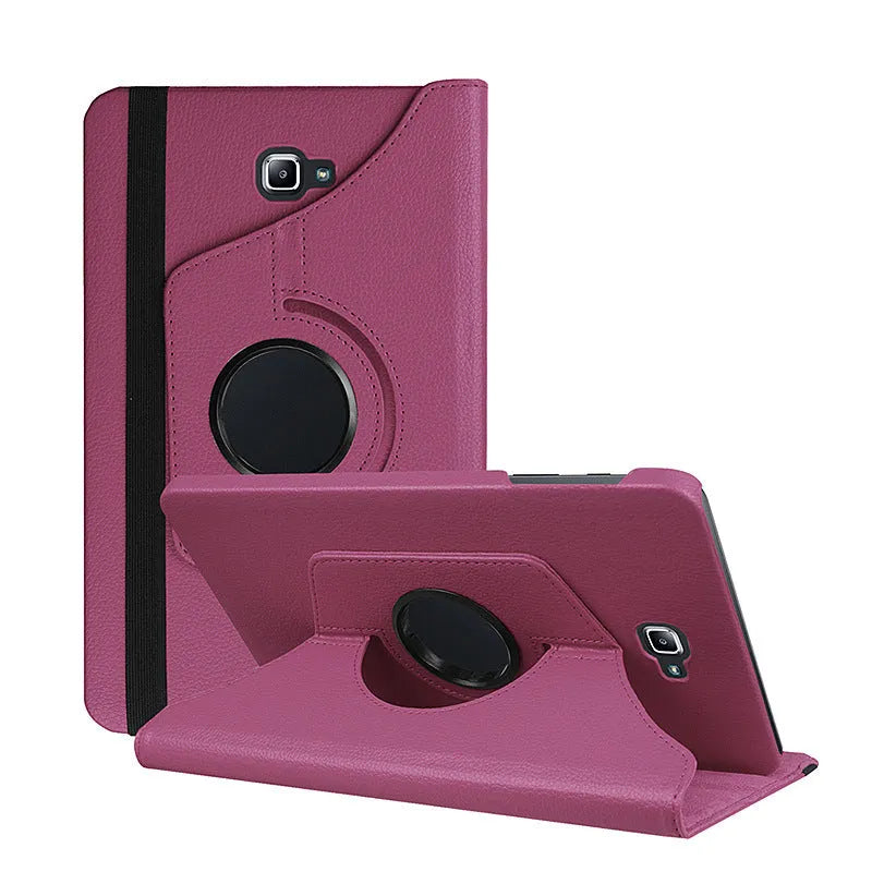 Rotating clamshell leather protective case for Apple iPad 1 tablet in multiple colour options.
