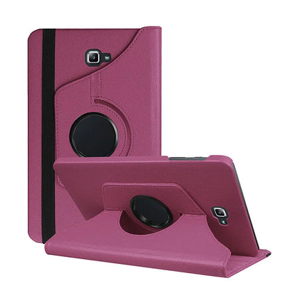 Rotating clamshell leather protective case for Apple iPad 1 tablet in multiple colour options.