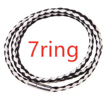 A personalized leather bracelet with engraved beads, a thoughtful gift for men