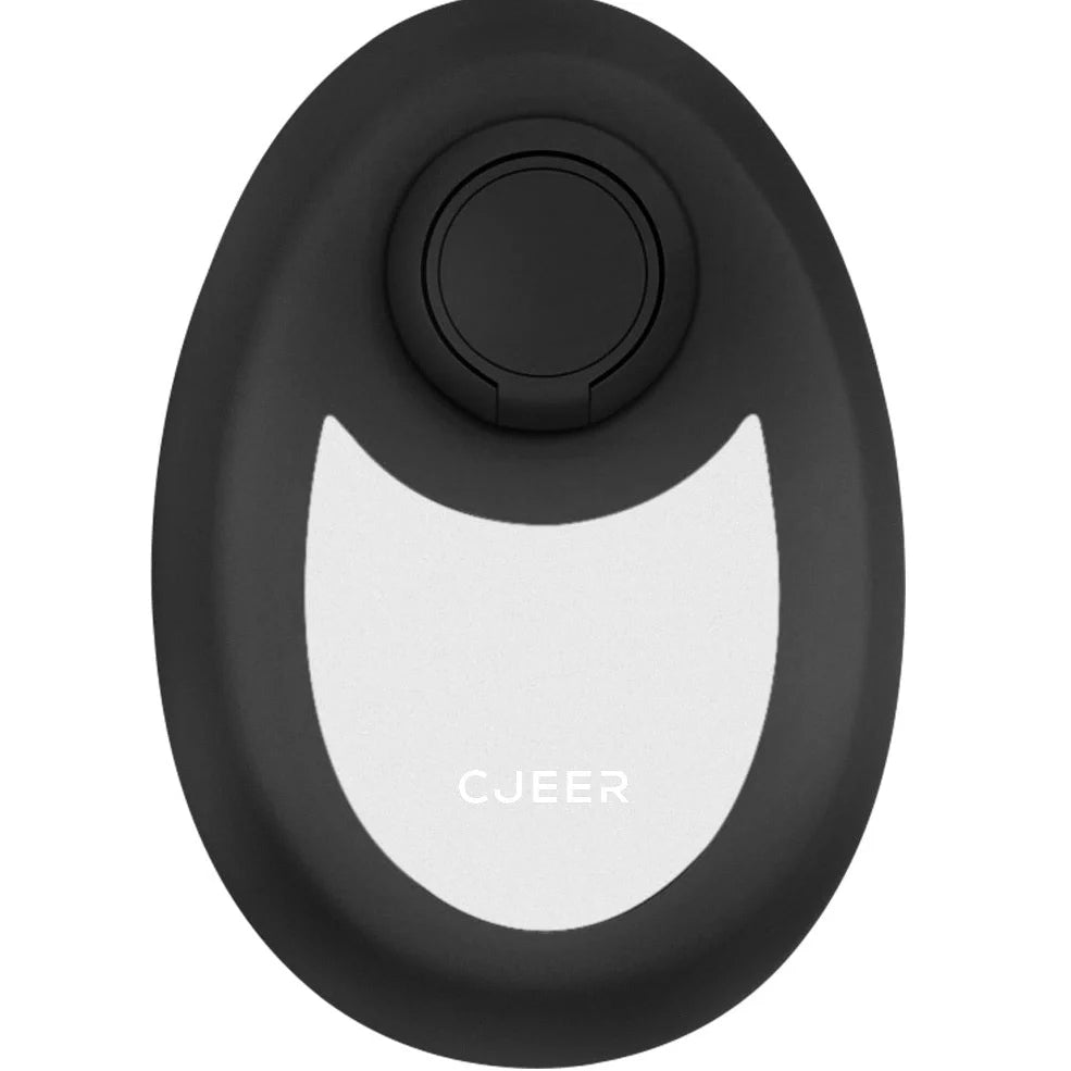 CJEER crystal hair removal device in green, purple, or black with metal ring on back