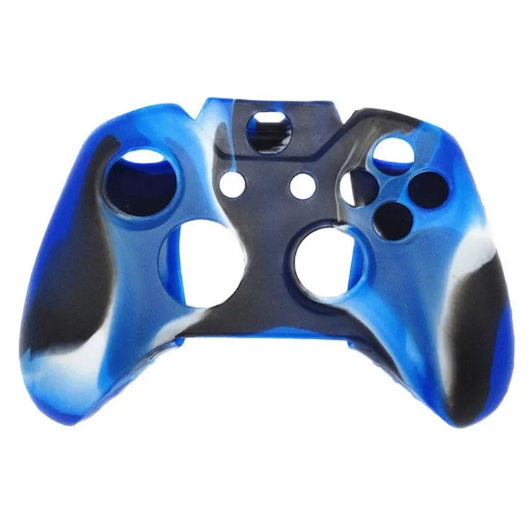 Xbox One controller with a soft transparent silicone case in a camouflage colour option.