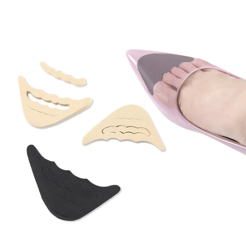 Soft Anti-Slip Toe Pads for High Heels in Black and Beige