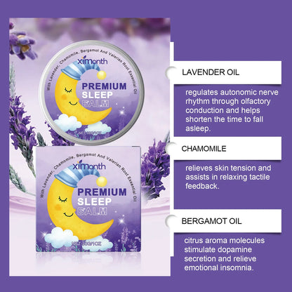 Sleep Goodnight Cream in a 30g container with lavender, chamomile, bergamot and valerian oils.