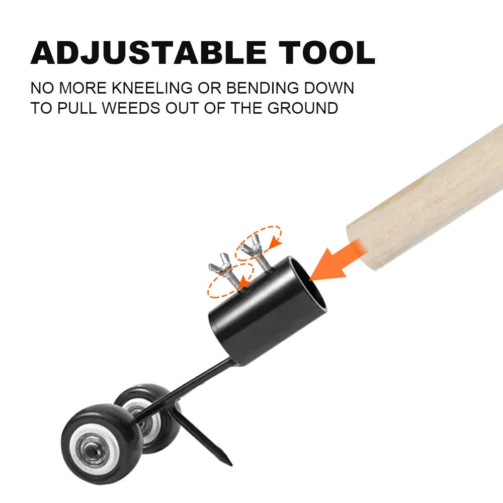 PartneKFZSD01UK Gardening Tool Kit with telescopic rod, metal prongs, and versatile accessories for effortless weed removal