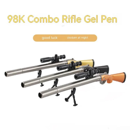 Eating Chicken 98K sniper rifle design gel pen with 0.5mm tip and plastic construction