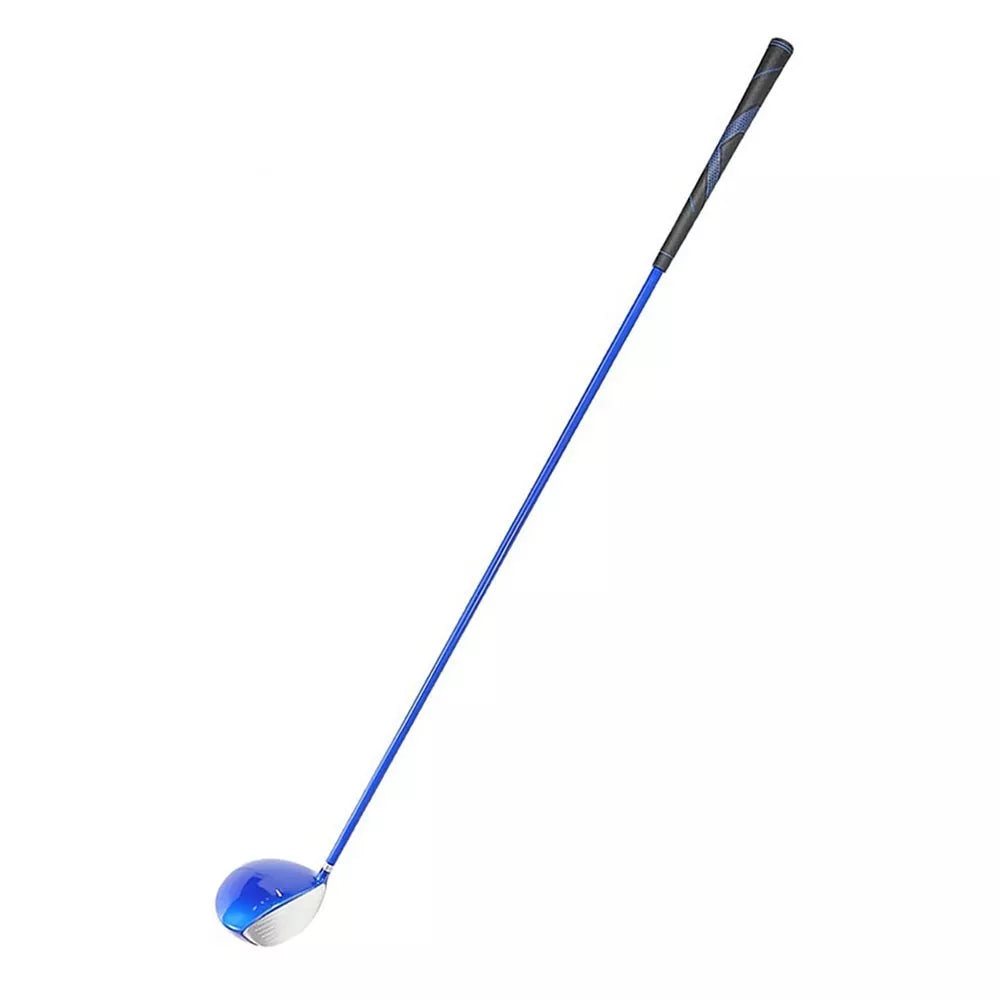 Golf Iron Swing Trainer in orange, black, and blue for safe practice sessions