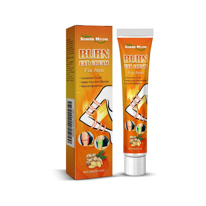 Body care cream tube with herbal ingredients measuring 12.5cm by 3cm