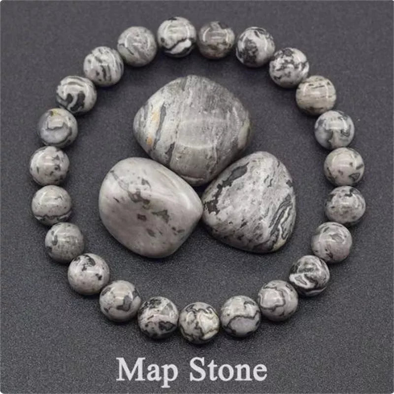 Natural stone tiger eye beaded bracelet for stress relief and yoga