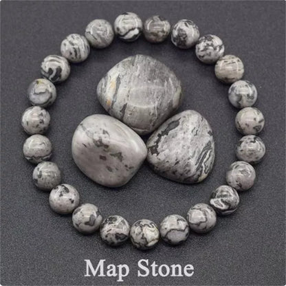 Natural stone tiger eye beaded bracelet for stress relief and yoga