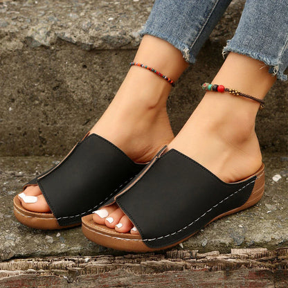 Stylish summer wedge sandals for women in various colors and sizes