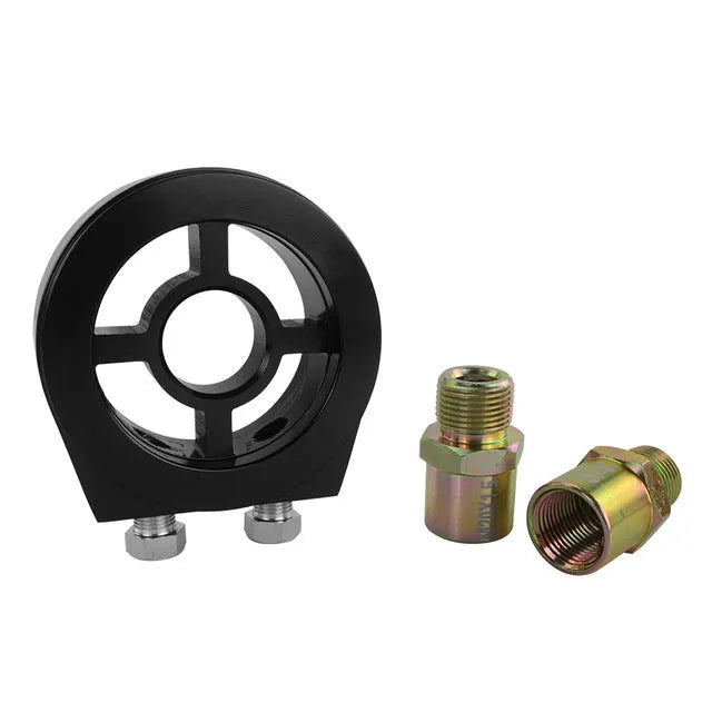 Universal aluminium alloy oil pressure gauge adapter in multiple colour options