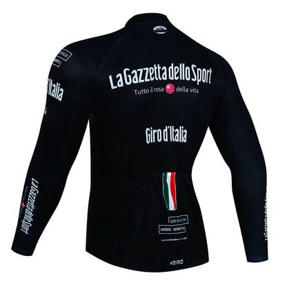 Men's long sleeve mountain bike cycling jersey in patterned colour with breathable fabric