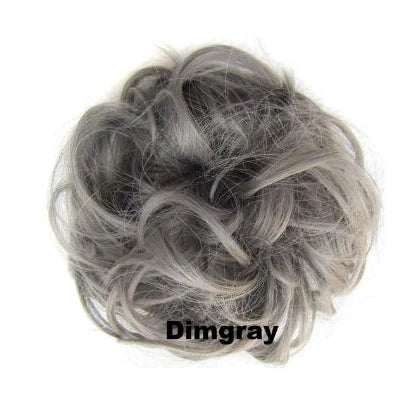Hair ring wig in various colours from 1# to Burg, showing synthetic fibres and natural hairline for temporary styling