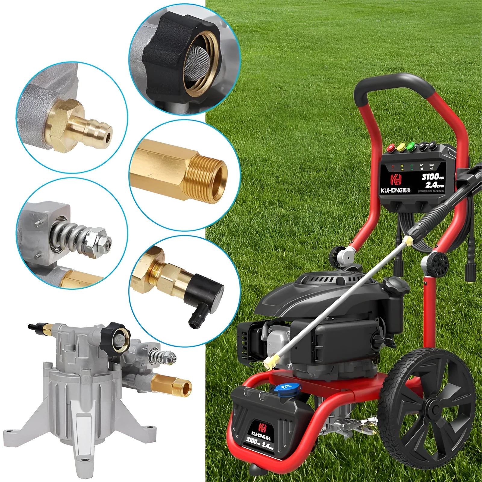 P170 swash plate aluminium pump for high pressure cleaning machine with cast aluminium body