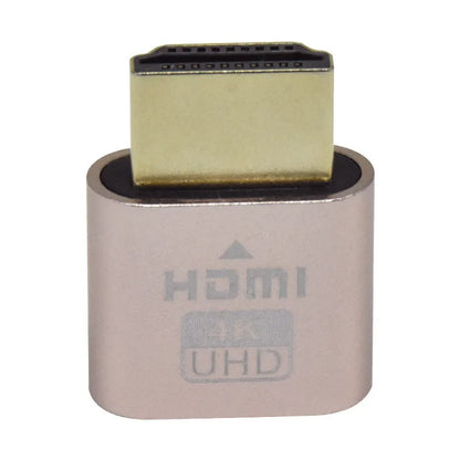 26.5mm HDMI virtual display dongle for graphics card with gold silver black rose gold interface options