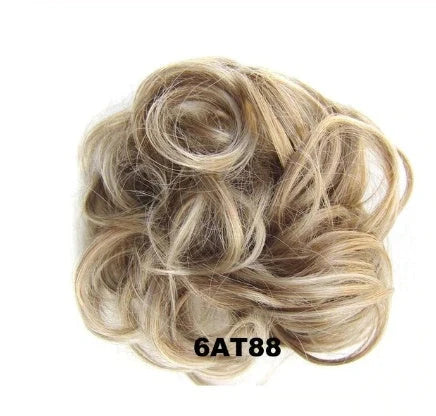 Hair ring wig in various colours from 1# to Burg, showing synthetic fibres and natural hairline for temporary styling