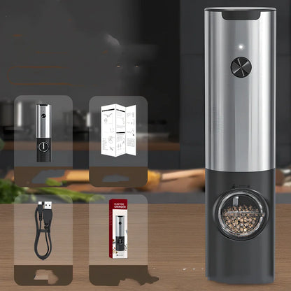 Home Simple Pepper Grinder with adjustable coarse to fine settings, 165mm height