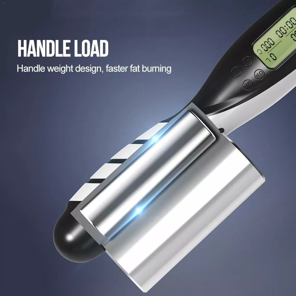 Professional cordless skipping rope with intelligent counter display