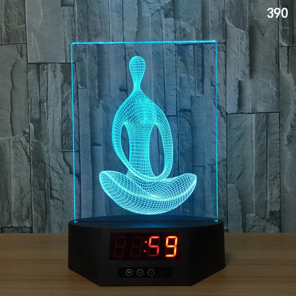 Glowing 3D dolphin LED night light with wireless charging base and remote control on bedside table