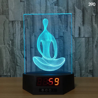Glowing 3D dolphin LED night light with wireless charging base and remote control on bedside table