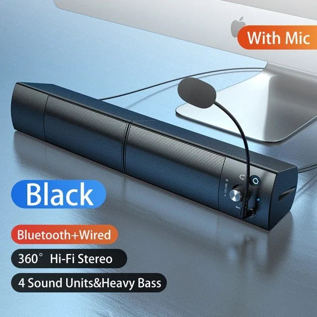 Wireless subwoofer speaker with Bluetooth, microphone, and premium audio technology for an immersive entertainment experience