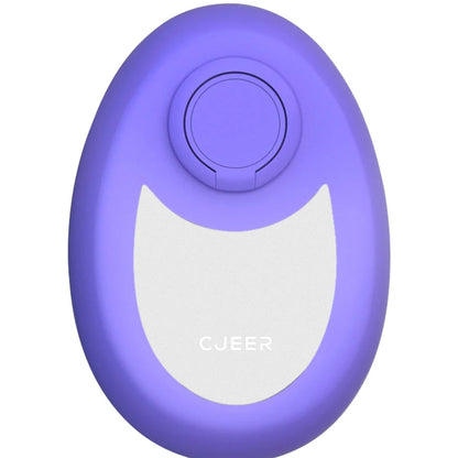 CJEER crystal hair removal device in green, purple, or black with metal ring on back