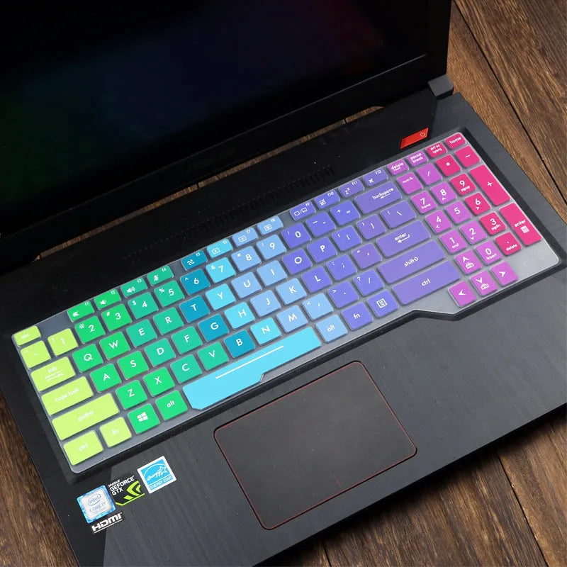 ASUS Flight 15.6-inch laptop keyboard protective film cover in translucent colour on keyboard