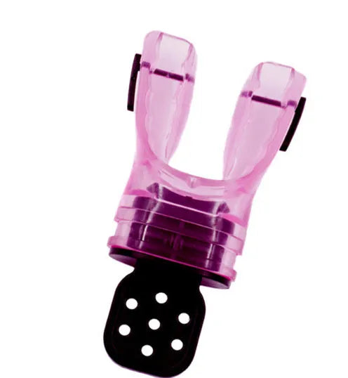 Plastic free edible silicone diving mouthpiece in 110mm length showing colour options