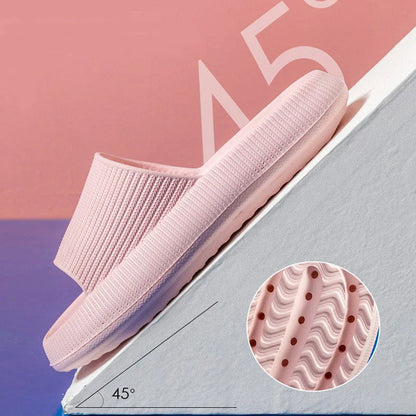 Stylish bathroom slippers with soft, cushioned EVA soles in a variety of vibrant colors