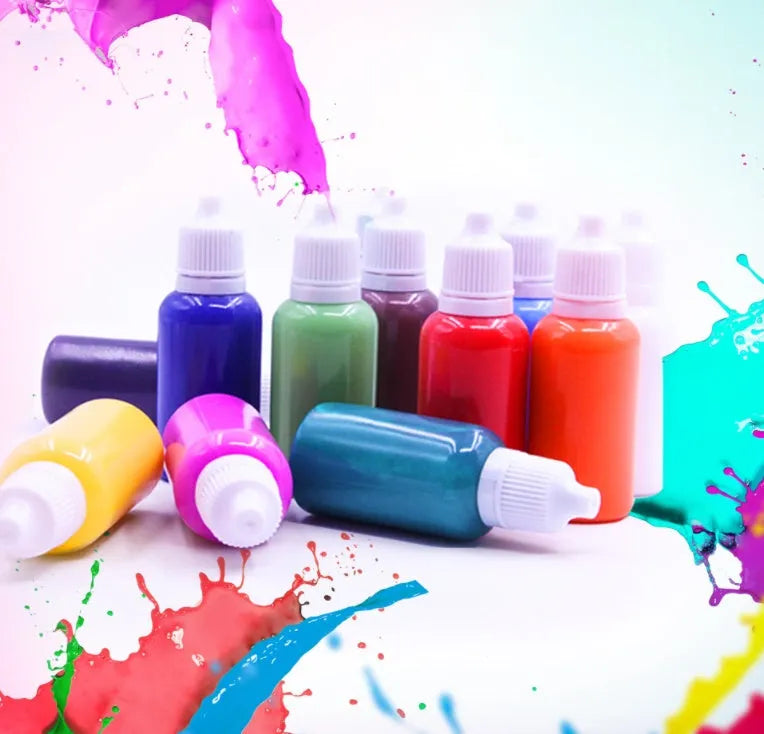 Hand painted doodle educational toys floating painting art set with pigment tubes and drawing paper