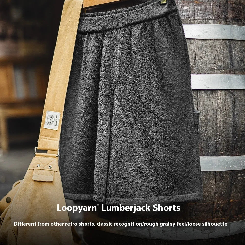 Cement grey men's loose-fit straight-leg polyester sports shorts on a mannequin