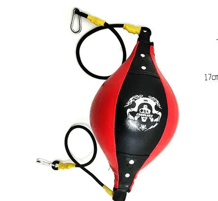 Diamond pattern boxing speed ball with inflator for martial arts training